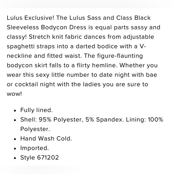 Lulu’s Black Dress - Picture 4 of 10